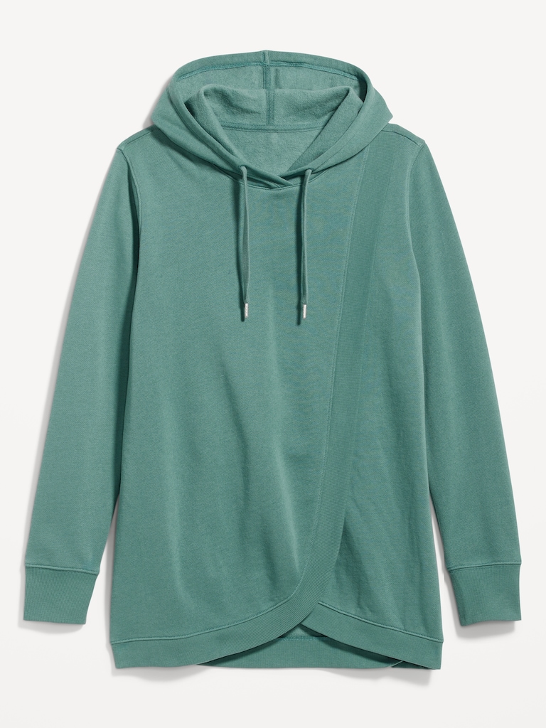 Maternity Cross-Front Nursing Pullover Hoodie