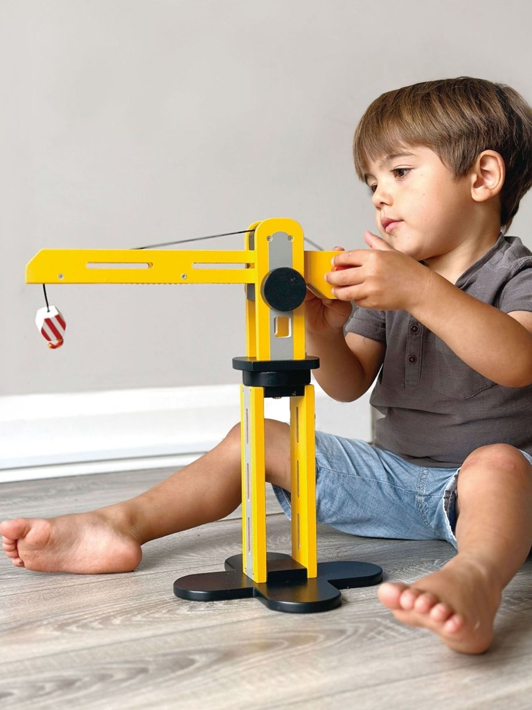 Little Builder Toddler Yellow Crane Toy