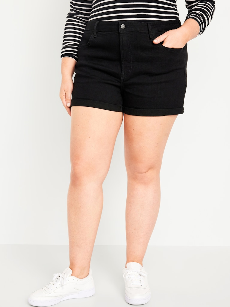 High-Waisted Wow Jean Shorts -- 3-inch inseam