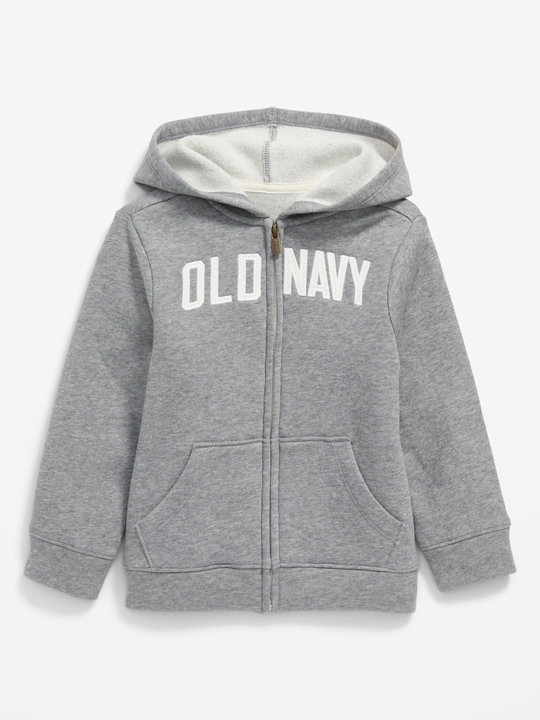 Unisex Logo-Graphic Zip Hoodie for Toddler