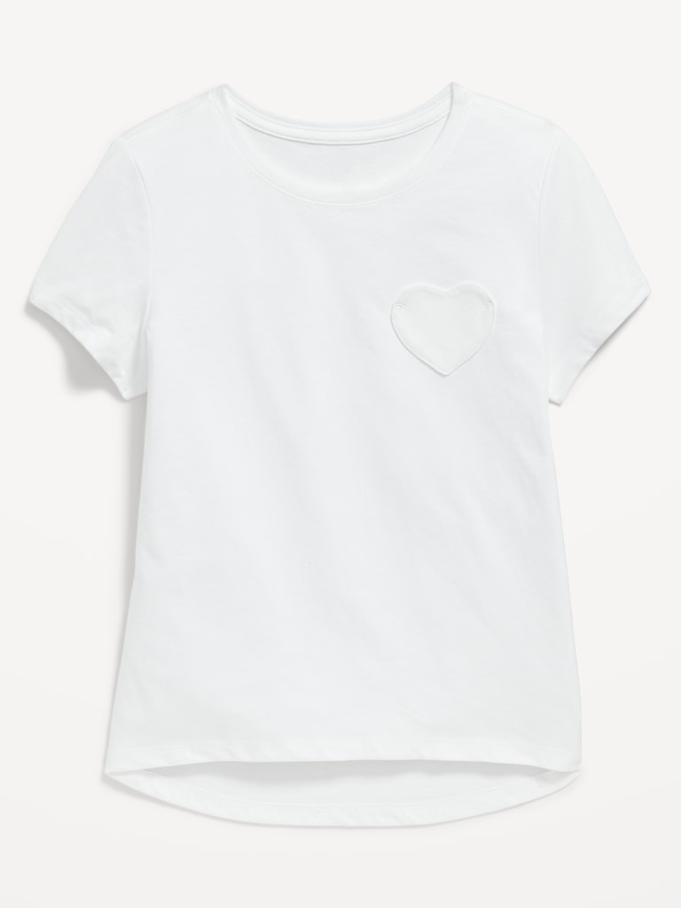 Softest Heart-Pocket T-Shirt for Girls