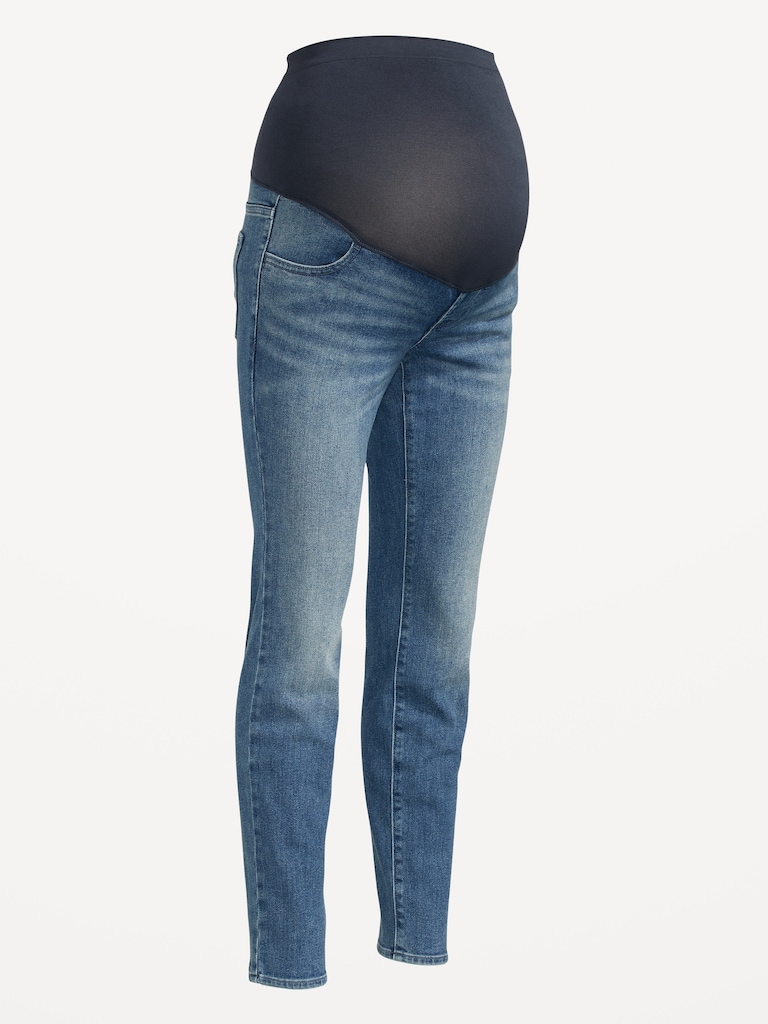 Maternity Full-Panel Wow Straight Jeans