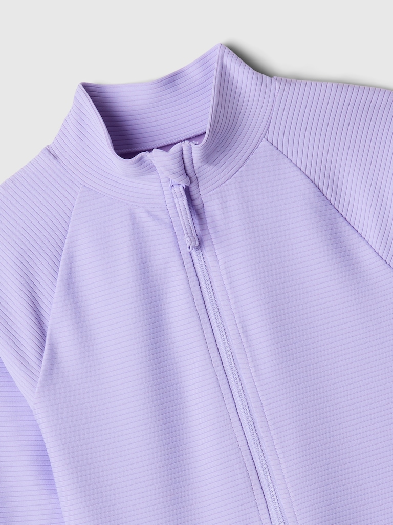 Kids Zip Swim Rash Guard