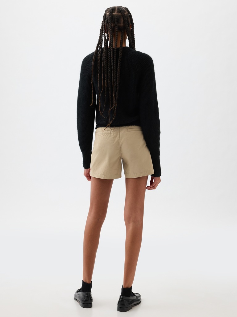 5" Mid Rise Downtown Khaki Shorts