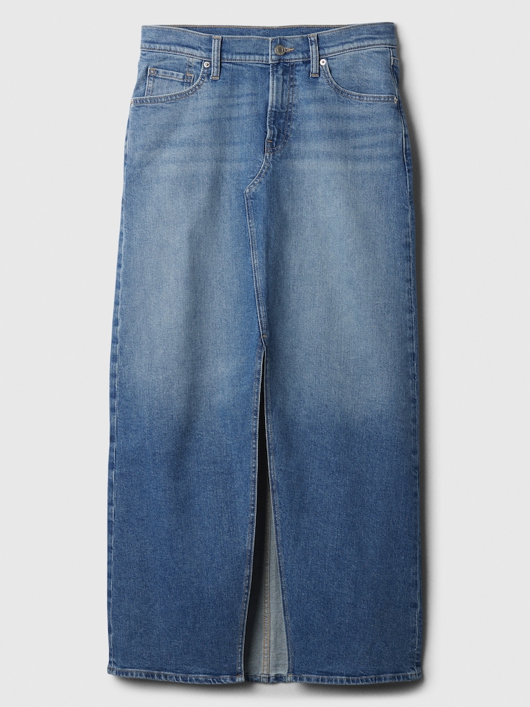 Denim Maxi Skirt