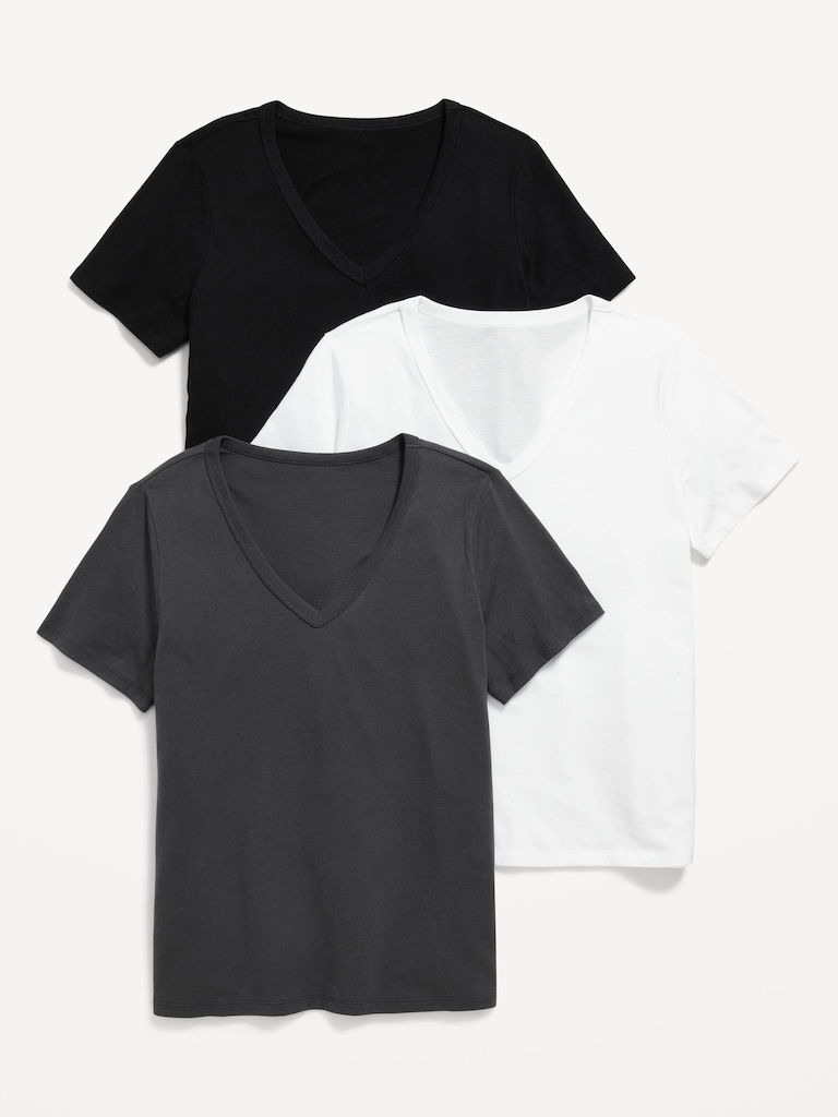 EveryWear V-Neck T-Shirt 3-Pack