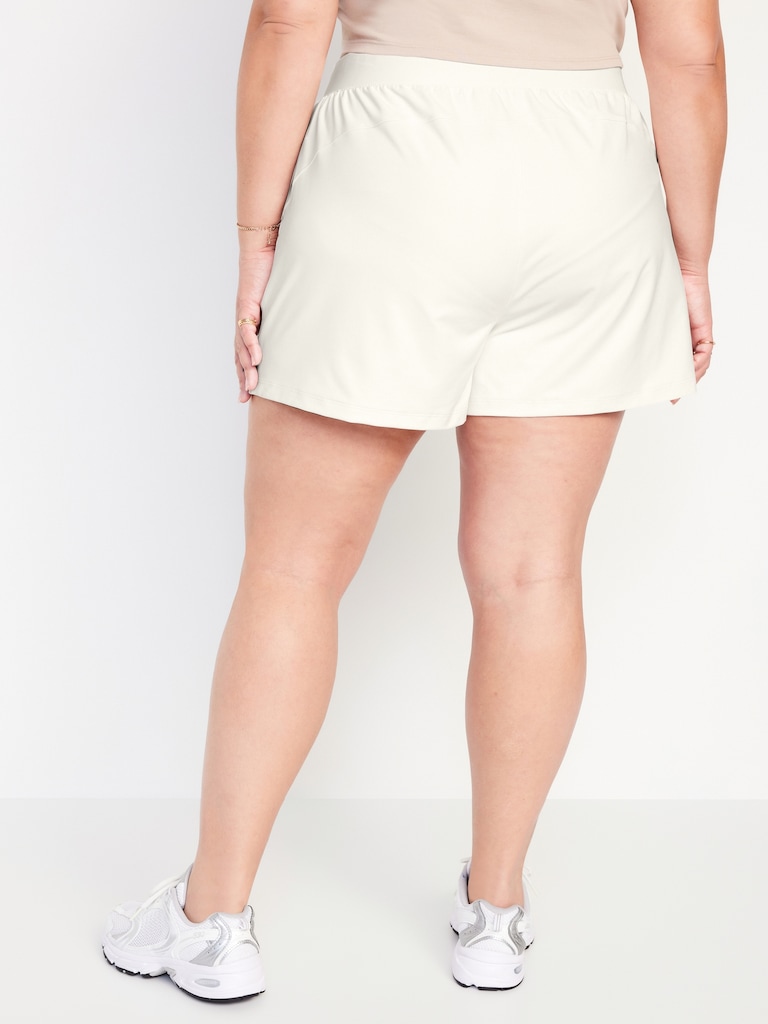 High-Waisted PowerSoft Shorts -- 3-inch inseam