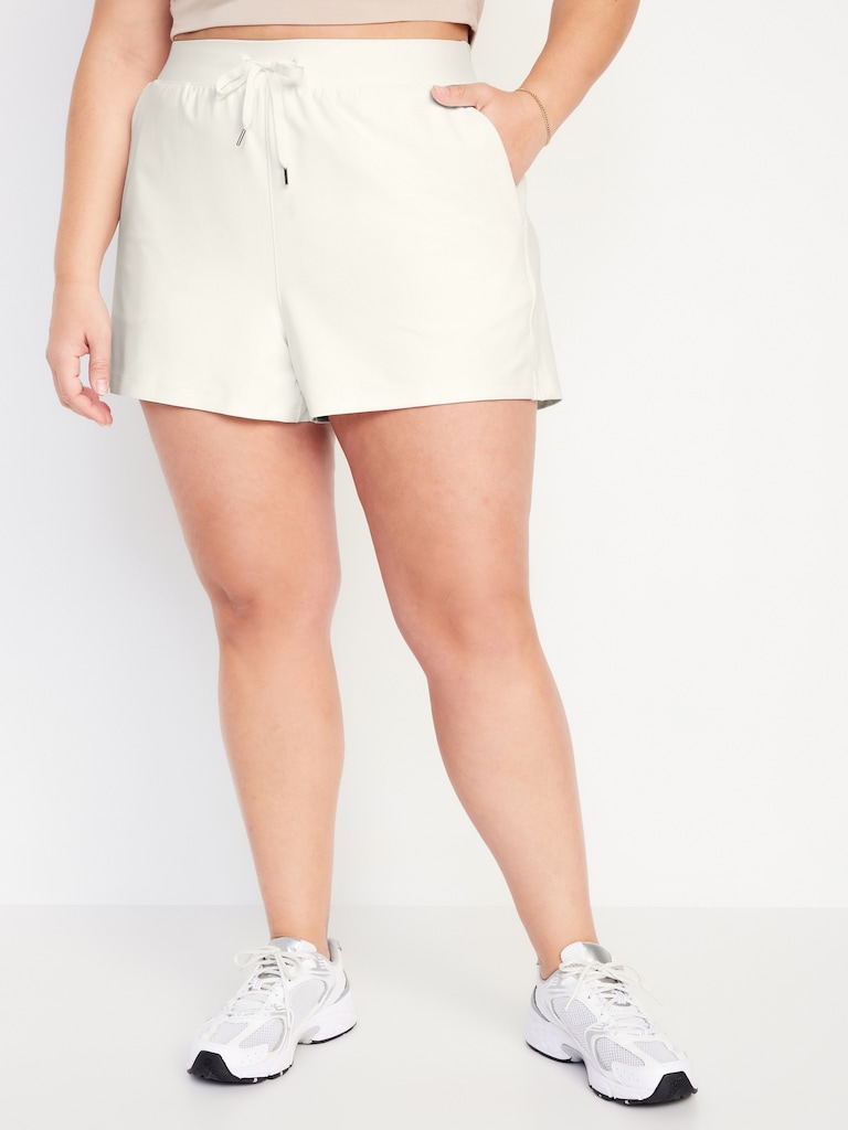 High-Waisted PowerSoft Shorts -- 3-inch inseam