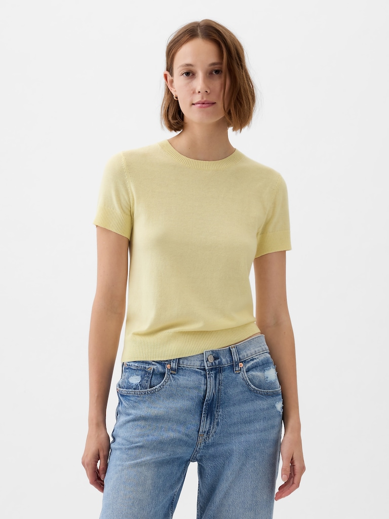 Lightweight CashSoft Cropped Sweater