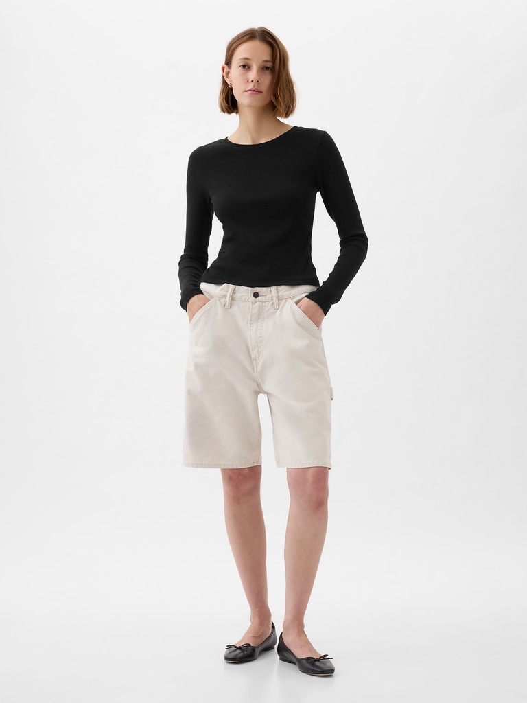 Modern Rib Cropped T-Shirt