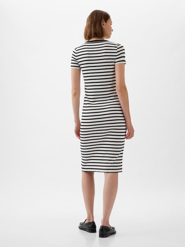 Modern Rib Midi T-Shirt Dress