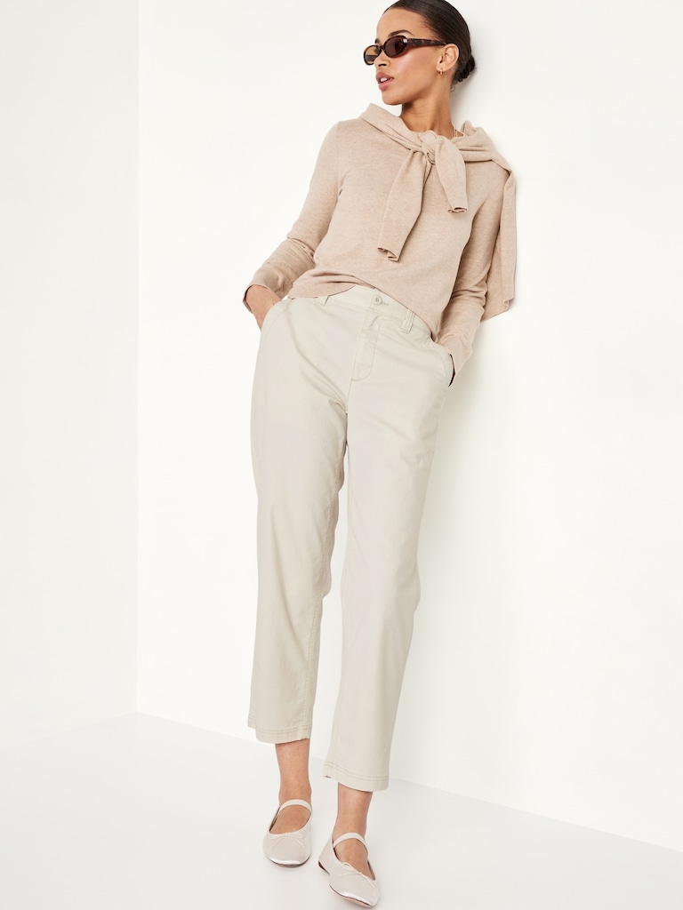 High-Waisted OGC Chino Tapered Straight Pants