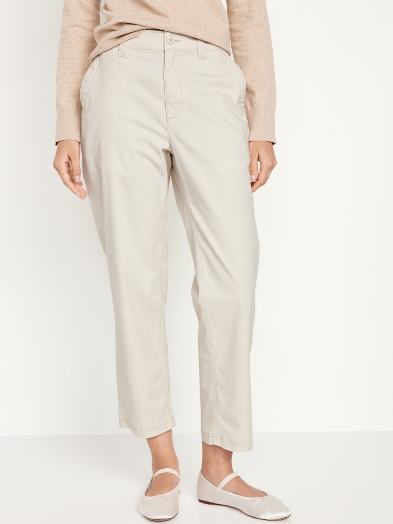 High-Waisted OGC Chino Tapered Straight Pants
