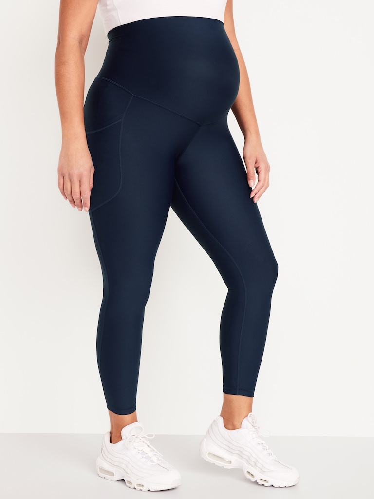 Maternity Full-Panel PowerSoft 7/8 Leggings