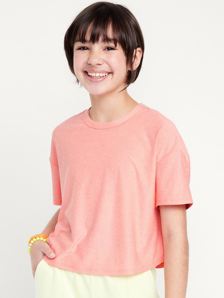 CloudMotion Cropped T-Shirt for Girls