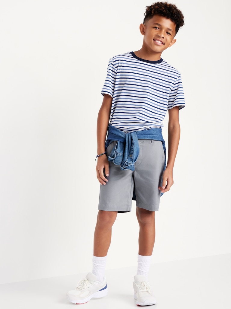 Knee Length Twill Shorts for Boys