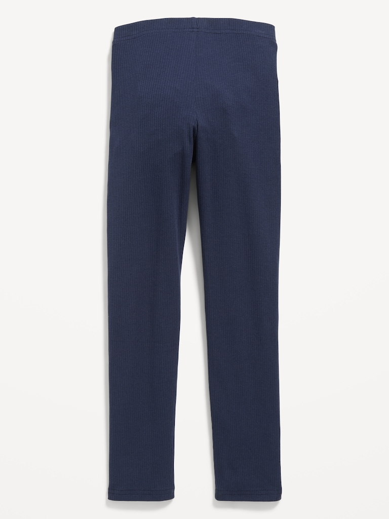 Rib-Knit Leggings for Girls