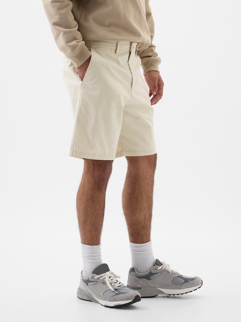 9" Essential Khaki Shorts