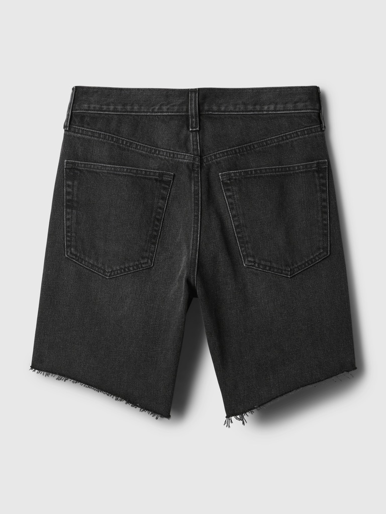 8" Mid Rise '90s Loose Denim Bermuda Shorts