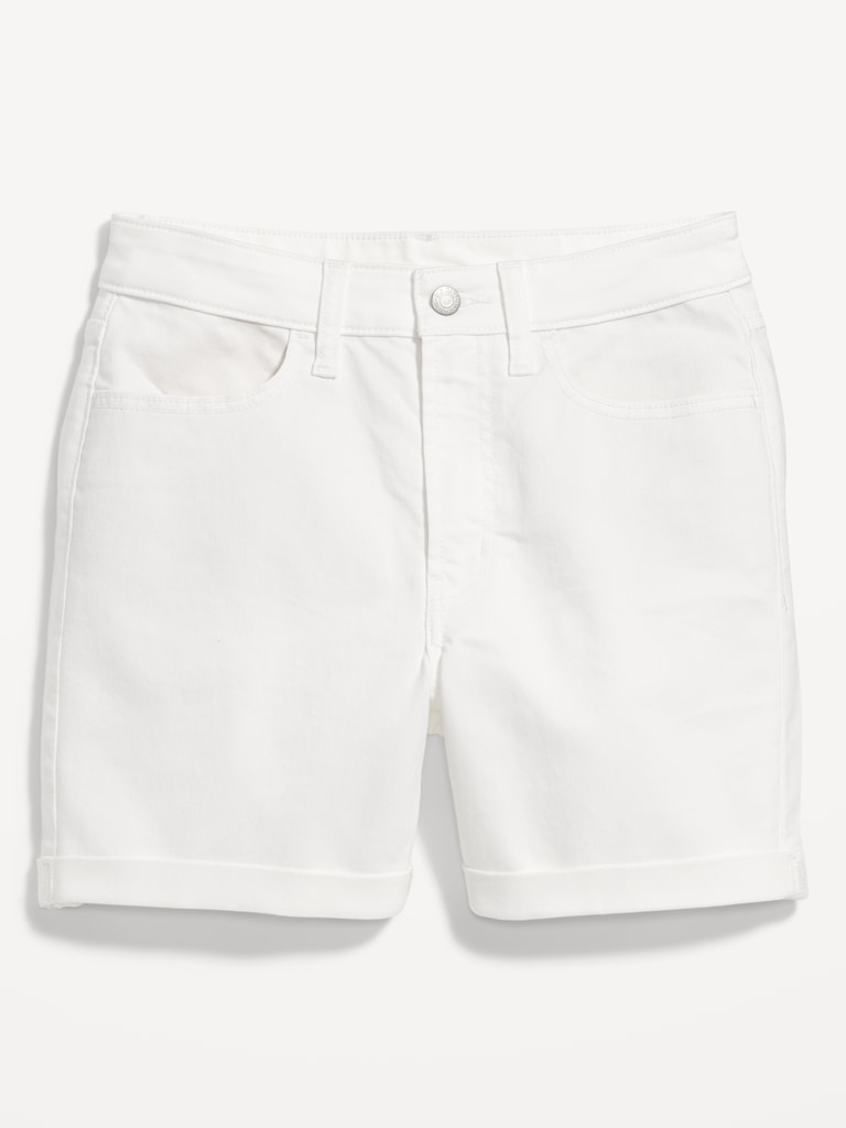High-Waisted Wow Jean Shorts -- 5-inch inseam