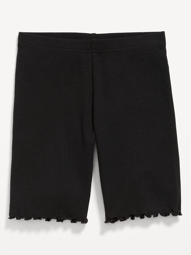 Lettuce-Edge Biker Shorts for Girls