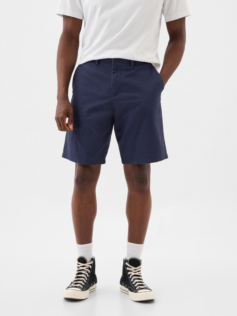 9" Essential Khaki Shorts
