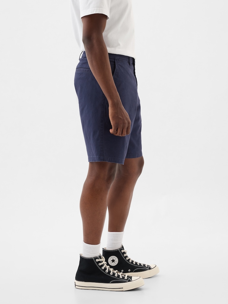 9" Essential Khaki Shorts