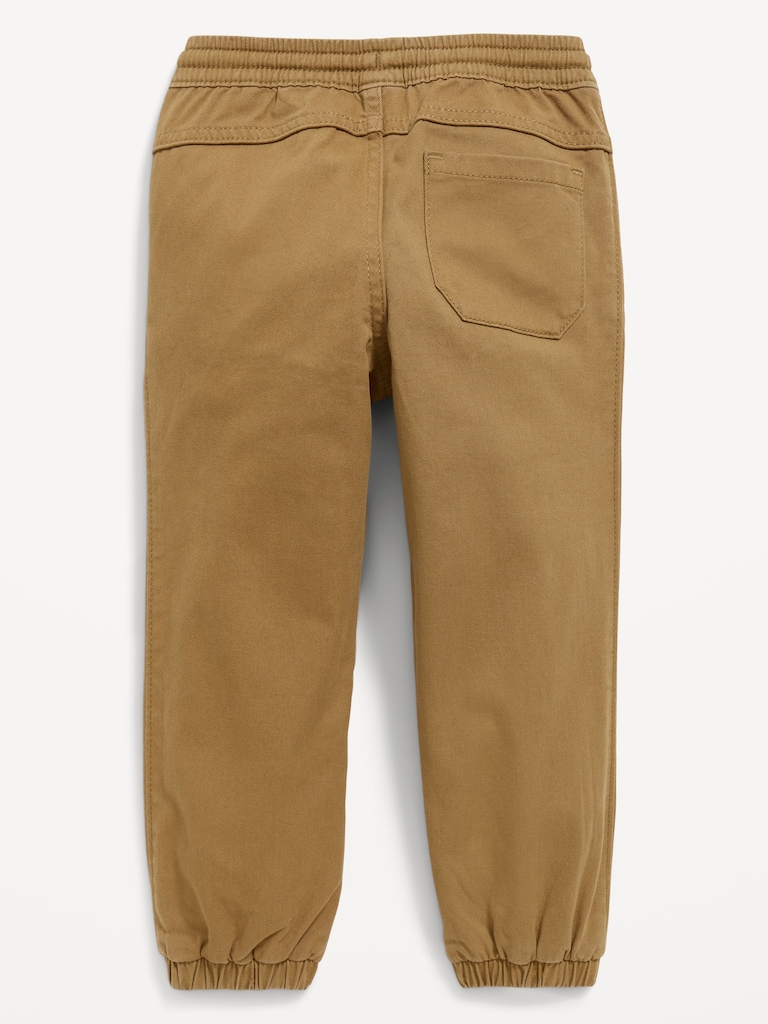 Functional-Drawstring Jogger Pants for Toddler Boys