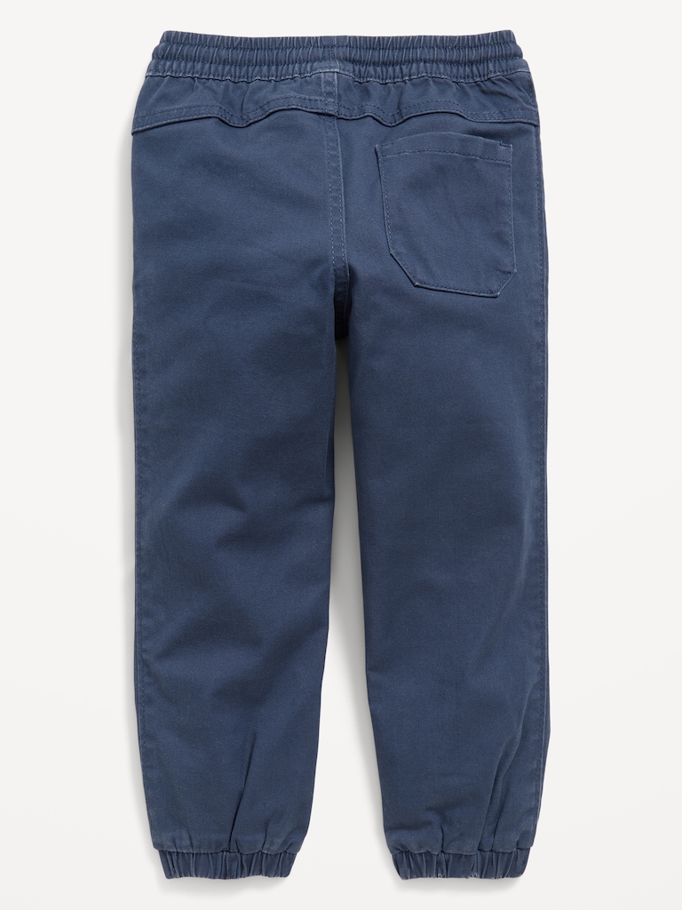 Functional-Drawstring Jogger Pants for Toddler Boys