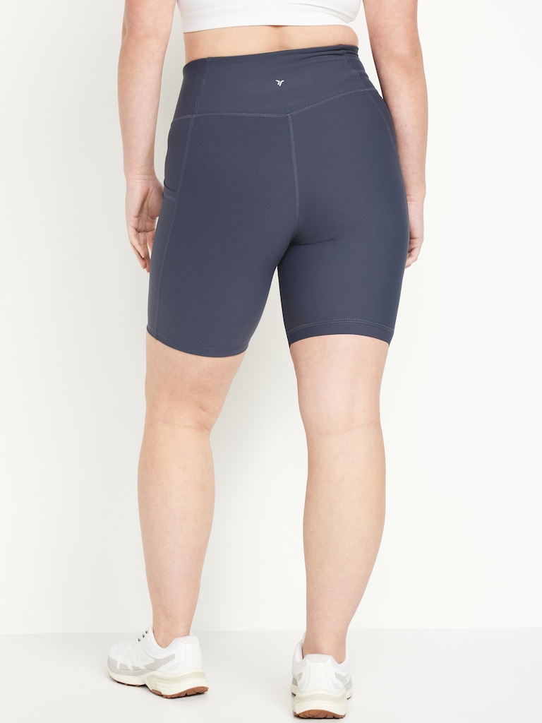 High-Waisted PowerSoft Biker Shorts -- 8-inch inseam