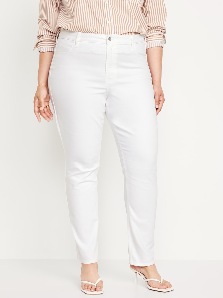 High-Waisted Wow Straight Ankle Jeans