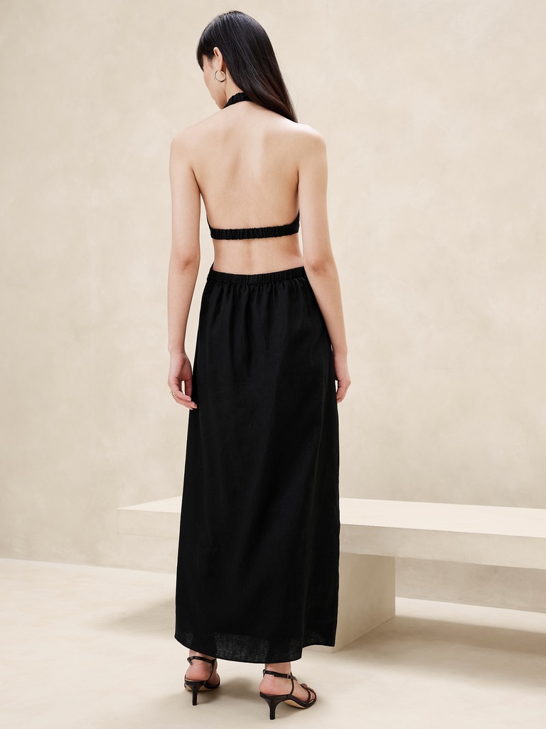 Lisa Linen Midi Dress