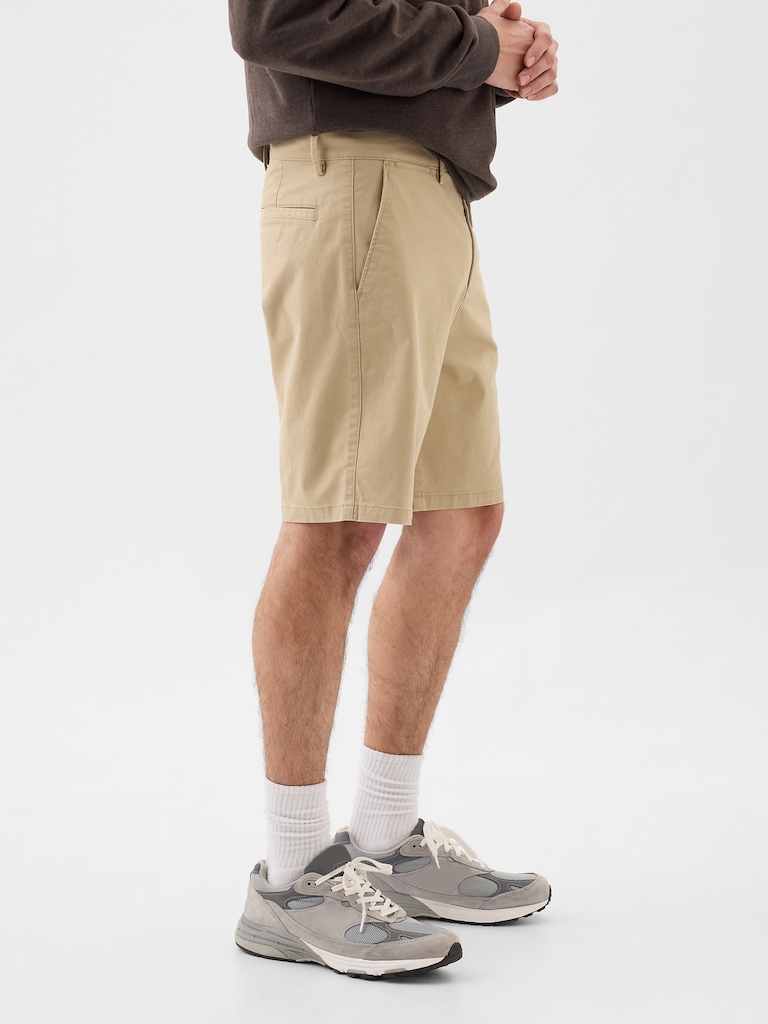 9" Essential Khaki Shorts