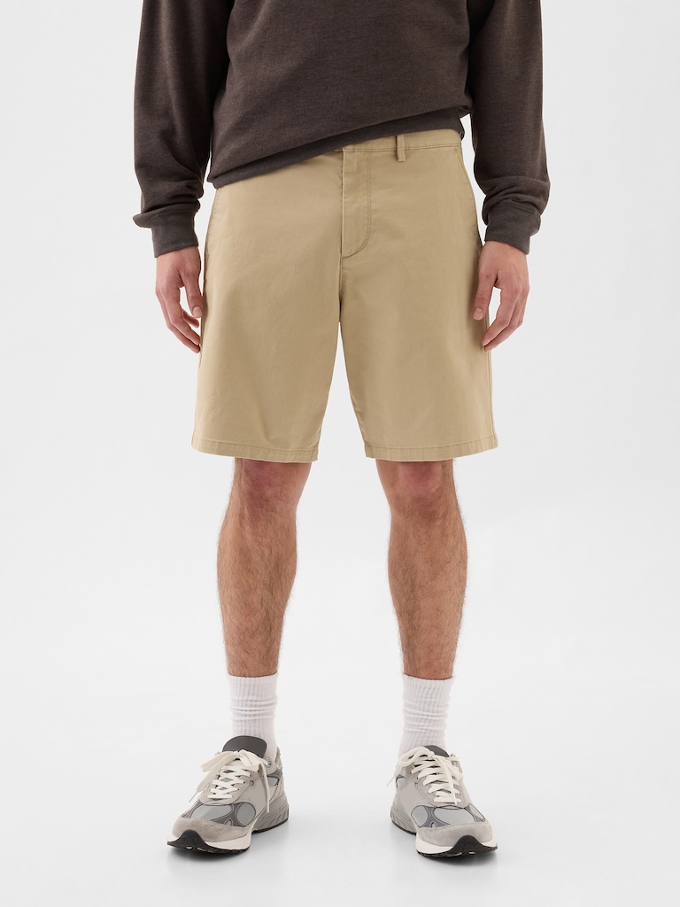 9" Essential Khaki Shorts