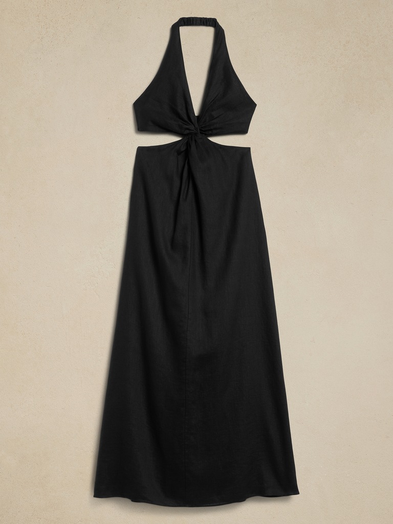 Lisa Linen Midi Dress