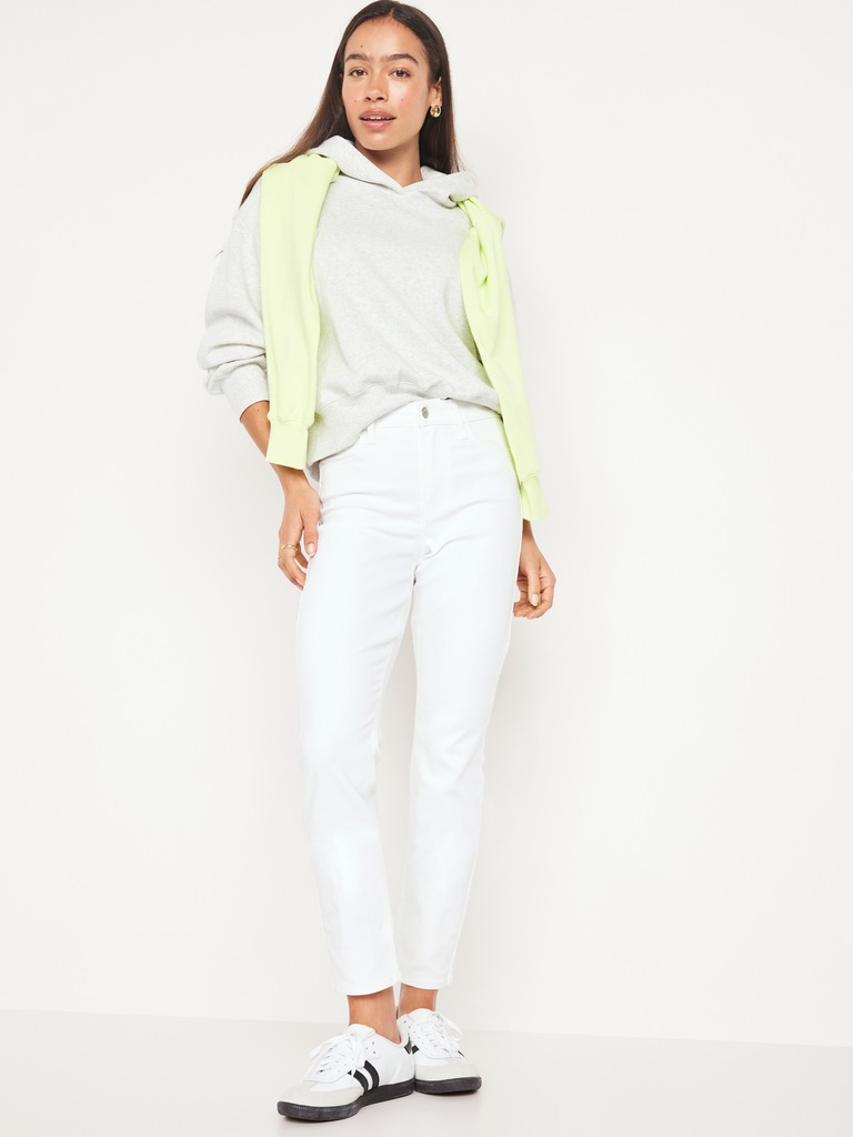 High-Waisted Wow Straight Ankle Jeans