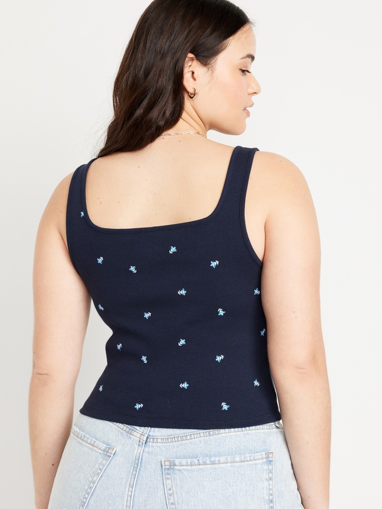 Ultra-Crop Rib-Knit Top