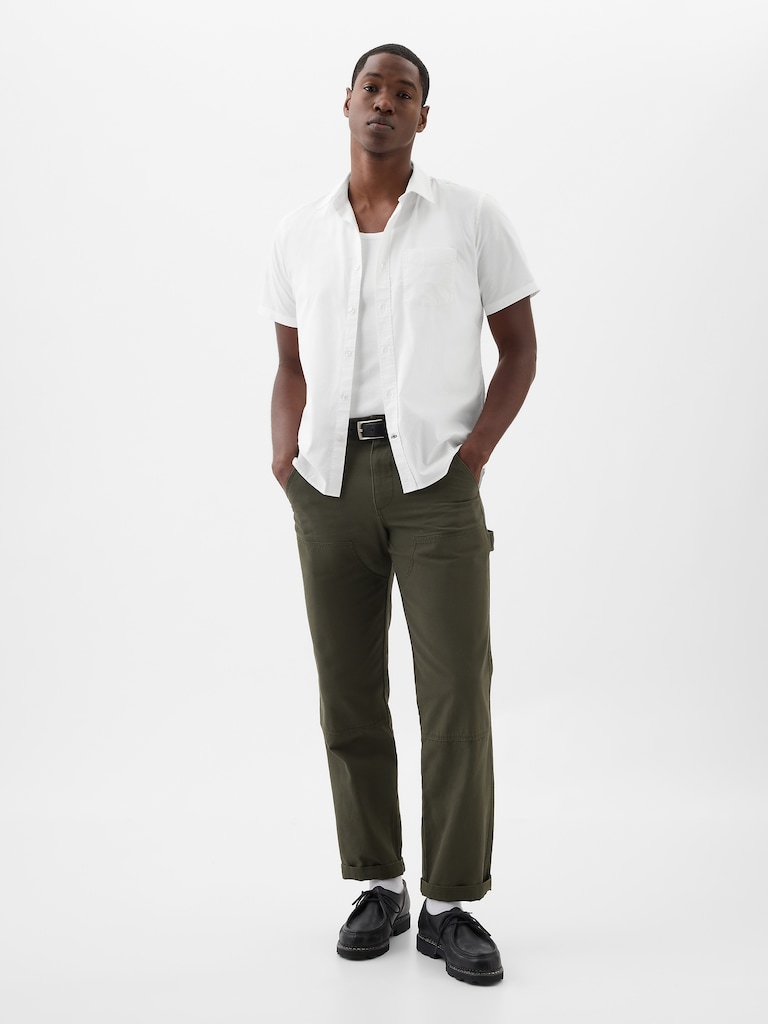 Stretch Poplin Shirt in Standard Fit
