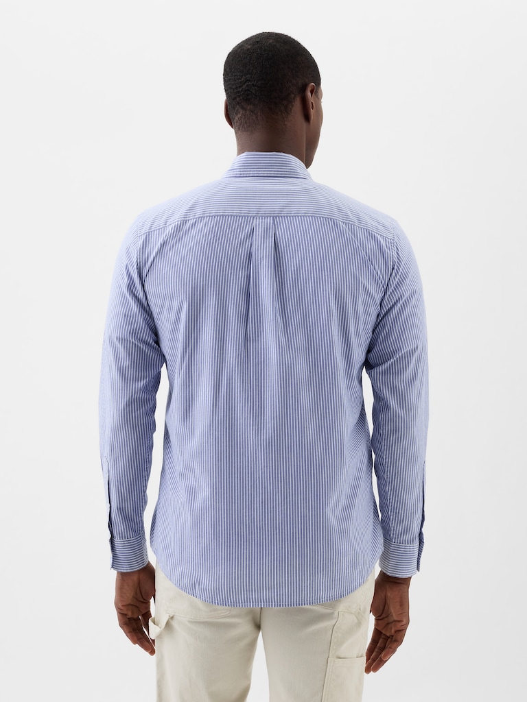 Stretch Poplin Shirt in Standard Fit