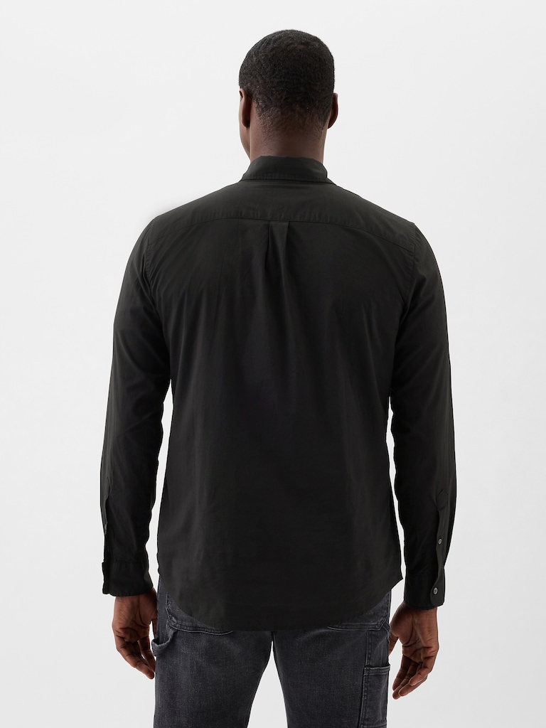 Stretch Poplin Shirt in Standard Fit