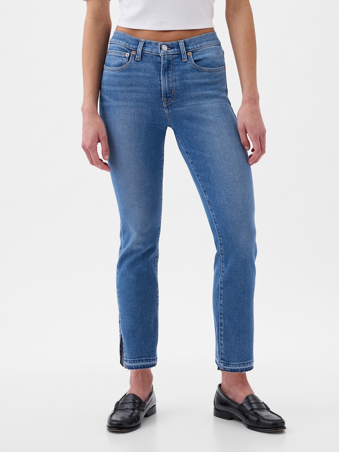 Mid Rise Vintage Slim Jeans