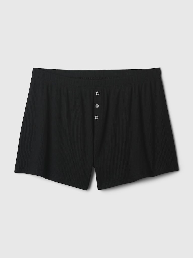 Mini Rib Relaxed PJ Shorts
