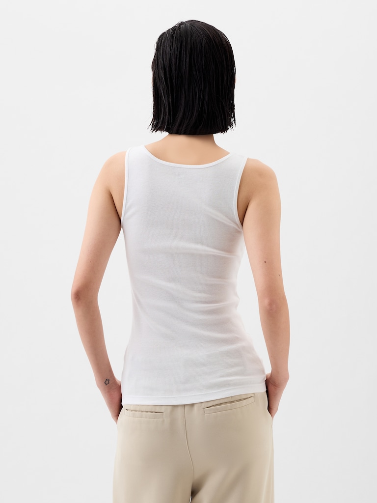 Gap Logo Ribbed Tank Top