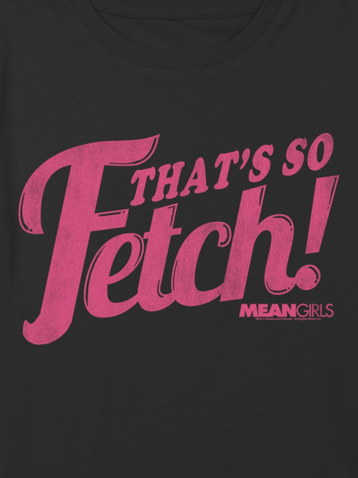 Kids Mean Girls Thats So Fetch Graphic Boxy Crop Tee