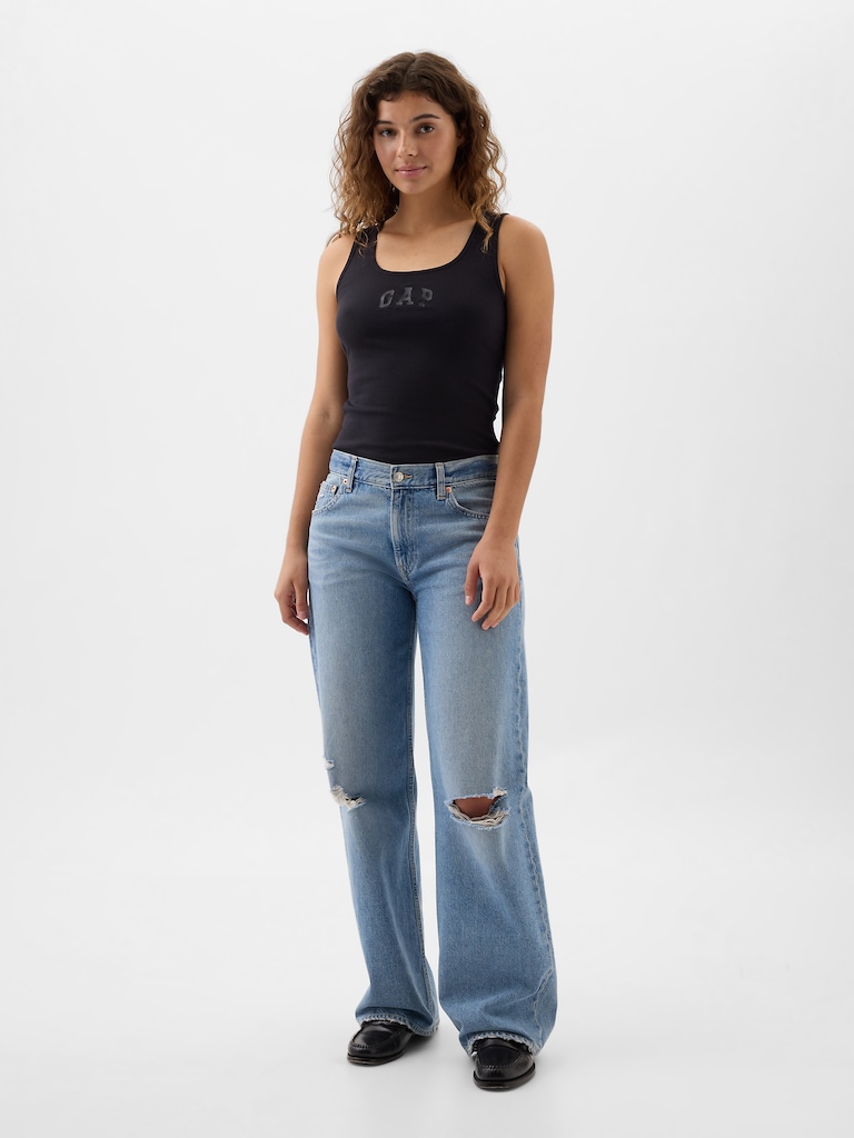 Gap Logo Ribbed Tank Top
