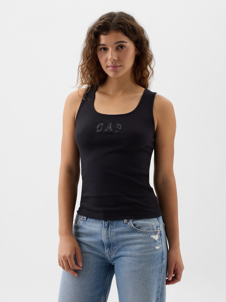Gap Logo Ribbed Tank Top