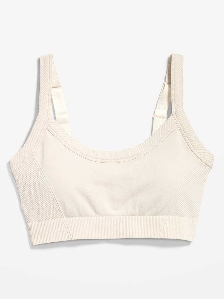Light Support Fluid Seamless Ribbed Sports Bra