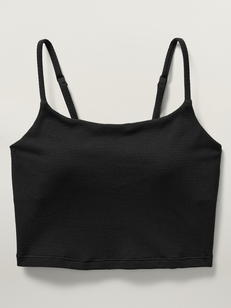Scoop Crop Pique Tankini A-C