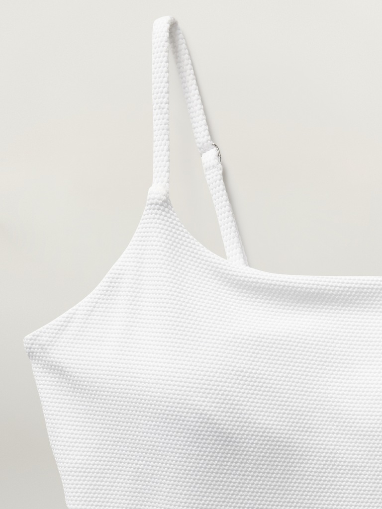 Scoop Pique One Piece Swimsuit