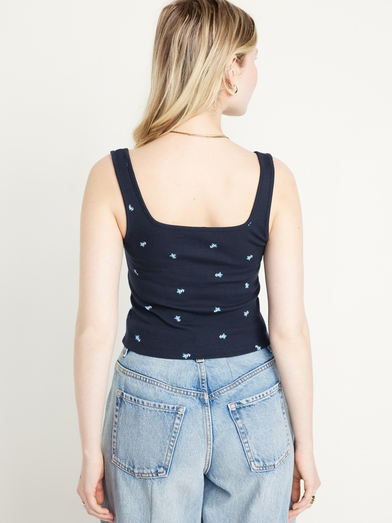 Ultra-Crop Rib-Knit Top